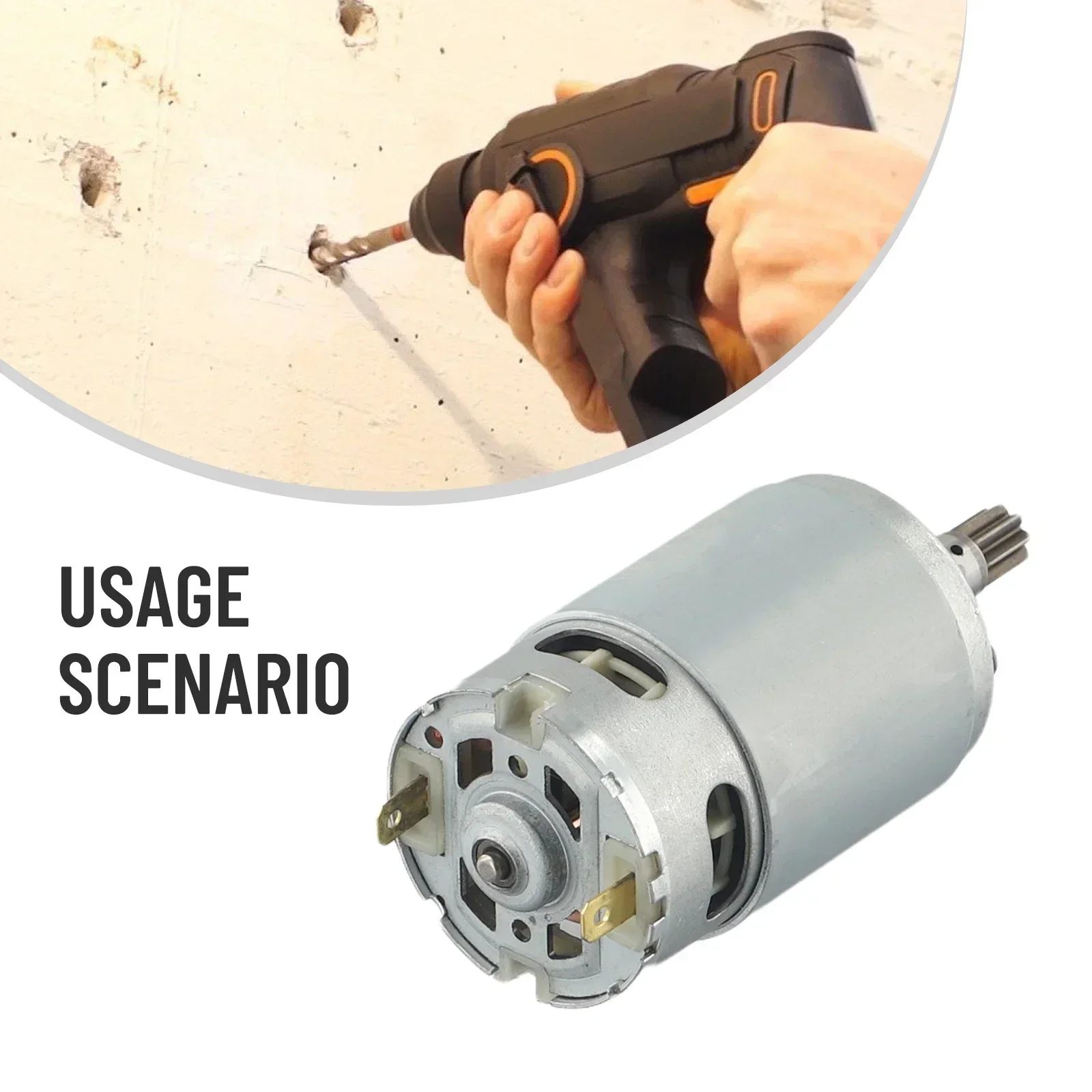 1pc DC18V Motor 8 Teeth  High Torque Gear Box RS-550VD-6532 H3 For WORX 50027484 WU390 WX390 WX390.1 Electric Tool Accessories