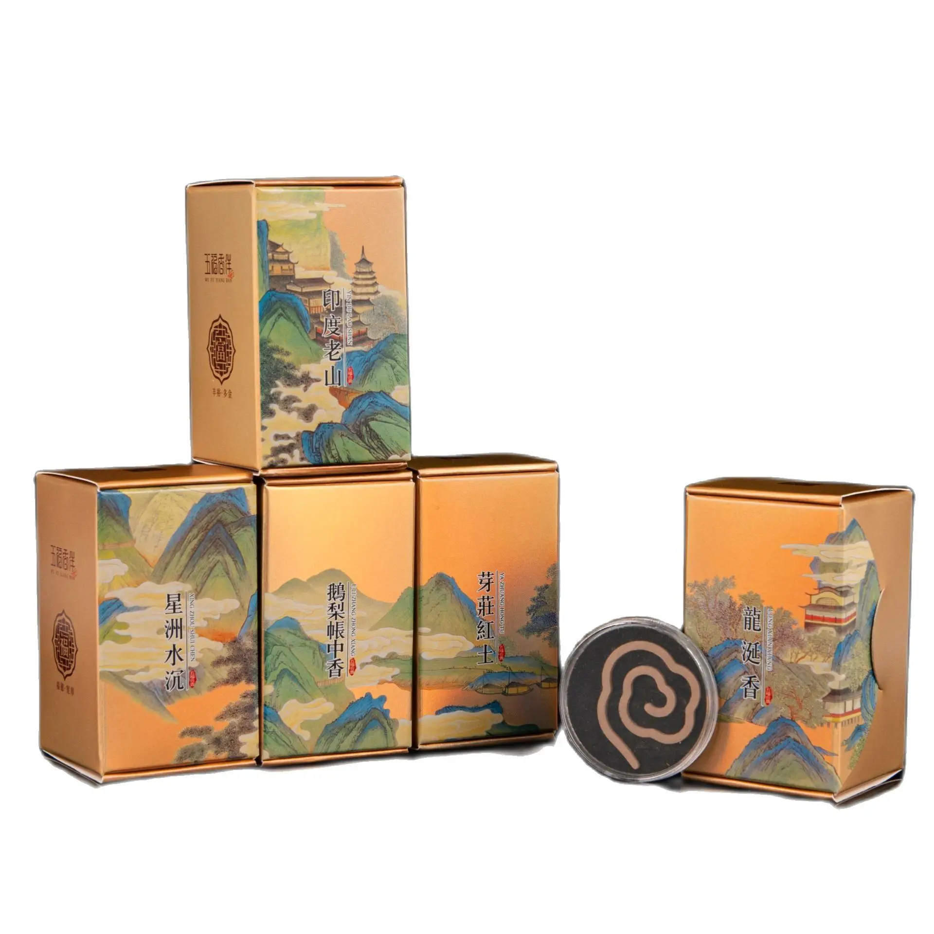 Incense Coils Gift Box Non Stick Powder Fragrance Set Incense Coils Cloud Shape Nha Trang Long Lasting Fragrance