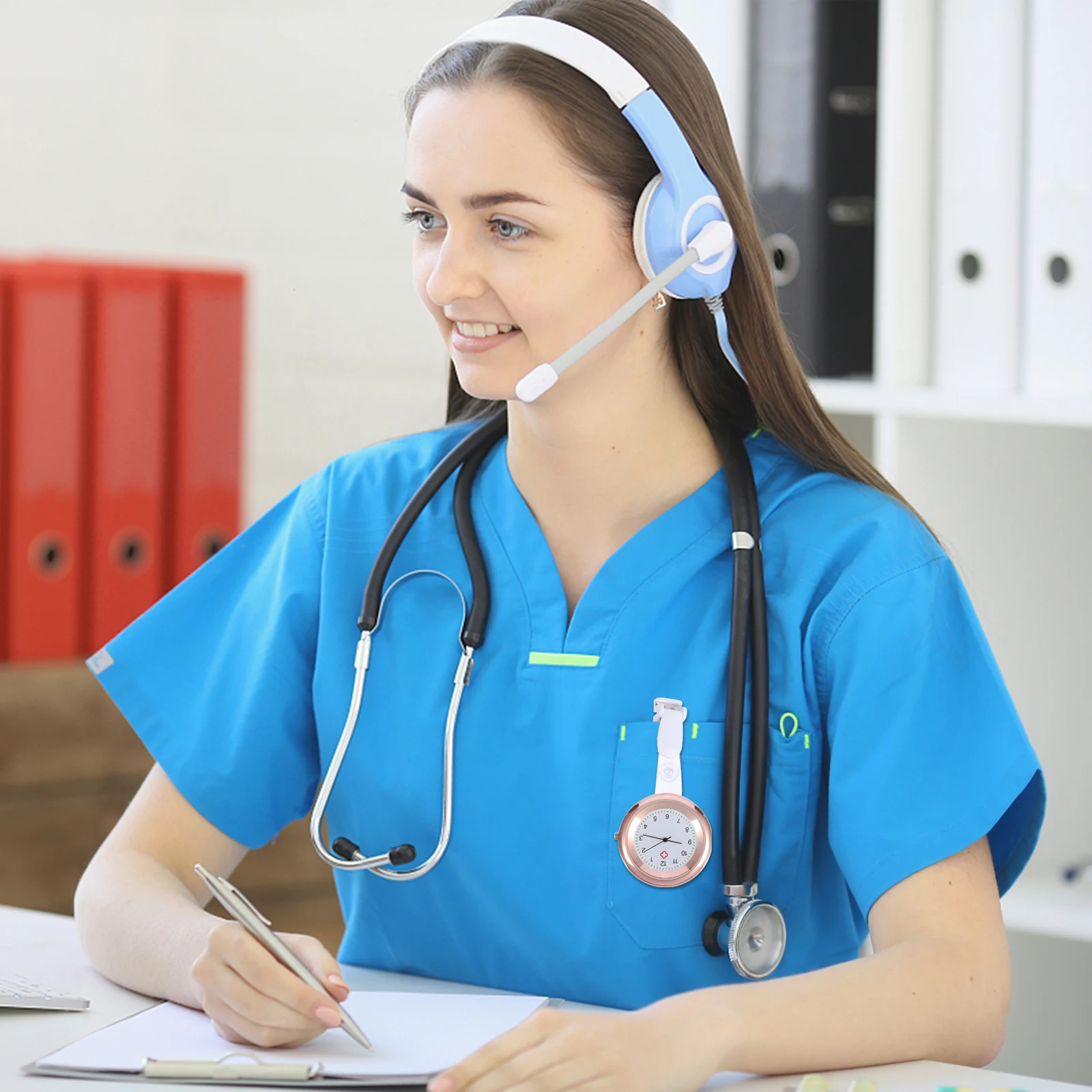 Pocket Watch Clips Fashionable Nurses Watches for Women Sports Alloy Nursing Student