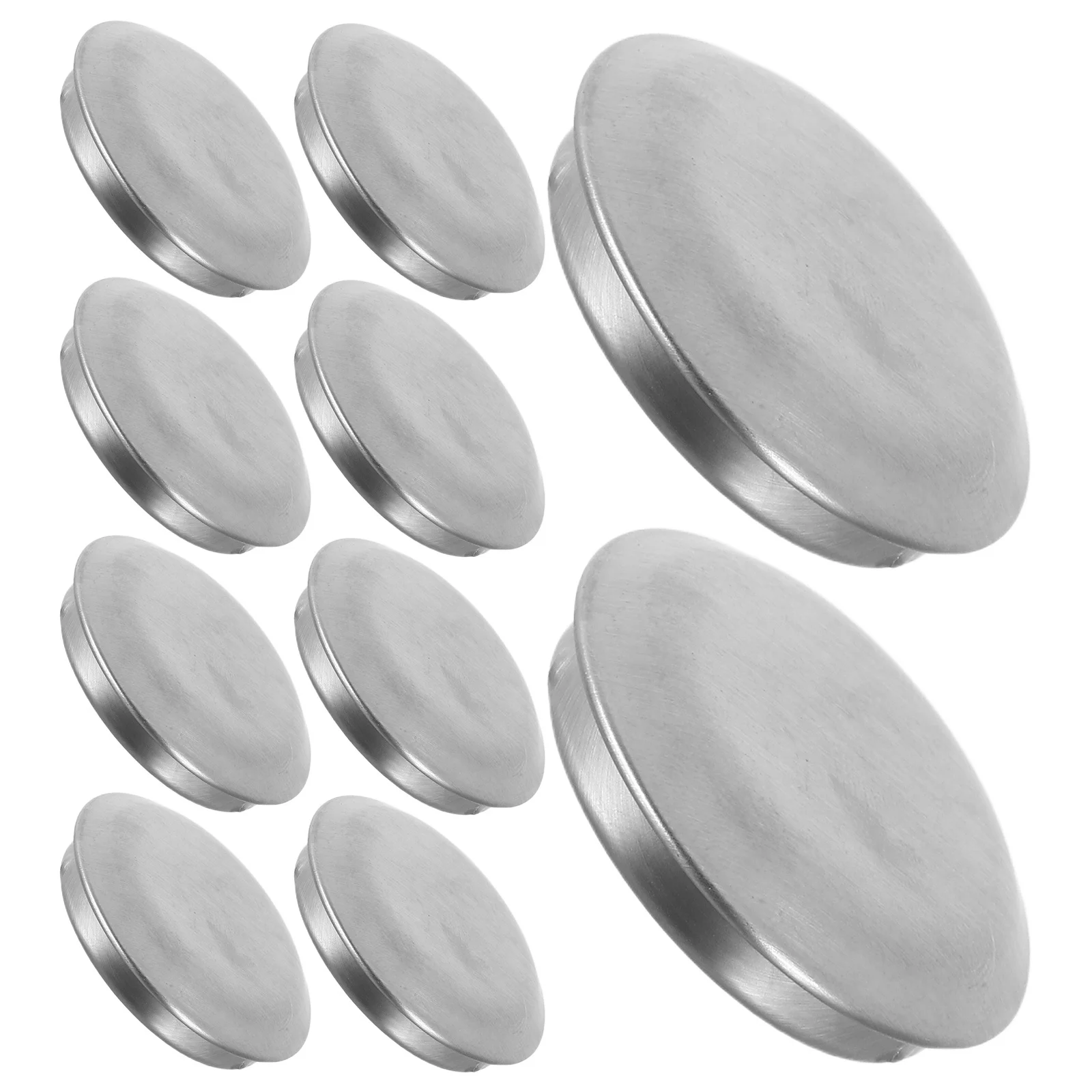 

10Pcs Stainless Steel Sink Hole Cover 35Mm Countertop Hole Insert Heavy Duty Metal Cover for Kitchen Sink Side