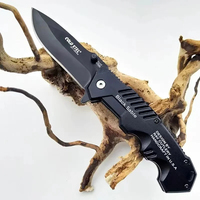 Ultimate Survival Pocket Knife | Stainless Steel Blade with  Edge & Glass Breaker | Foldable, Lightweight EDC Tool for Camping a