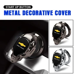 Car Styling One Button Ignition Engine Start Stop Push Button 3D Metal Cover For Chevrolet Corsa Volt Cruze Captiva Sonic Spark