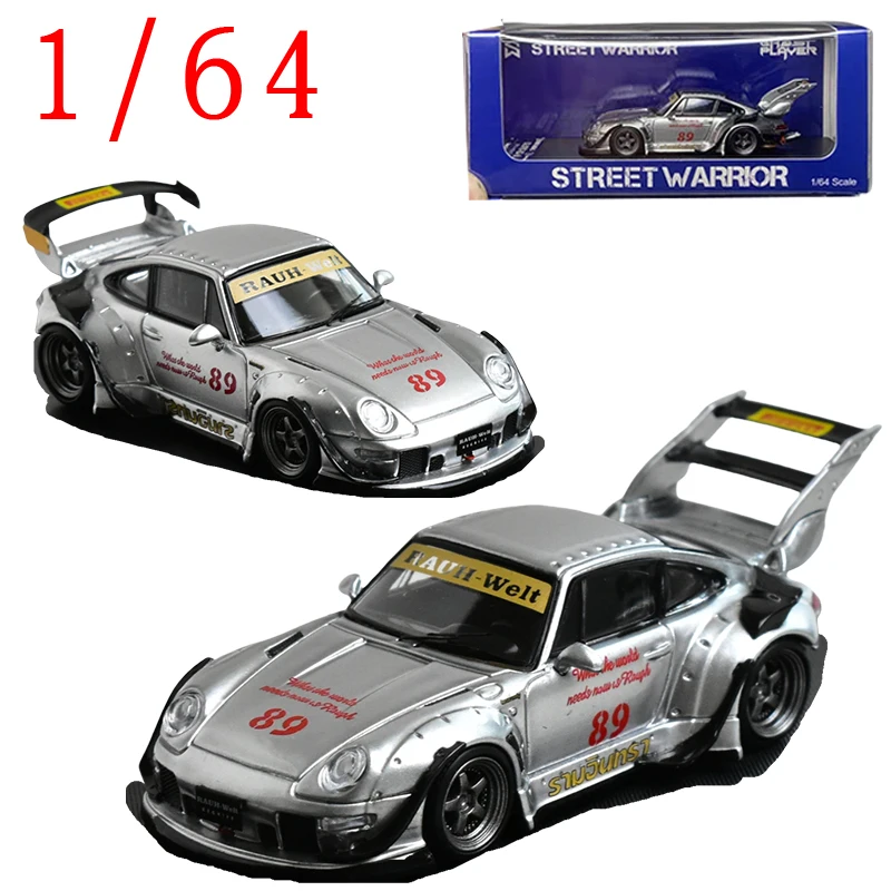 

SW Литой под давлением масштаб 1/64 Porsche RWB 993 89, модель спортивного автомобиля из сплава RWB 993 89, игрушечный автомобиль, модель подарочного орнамента, игрушки для мальчика