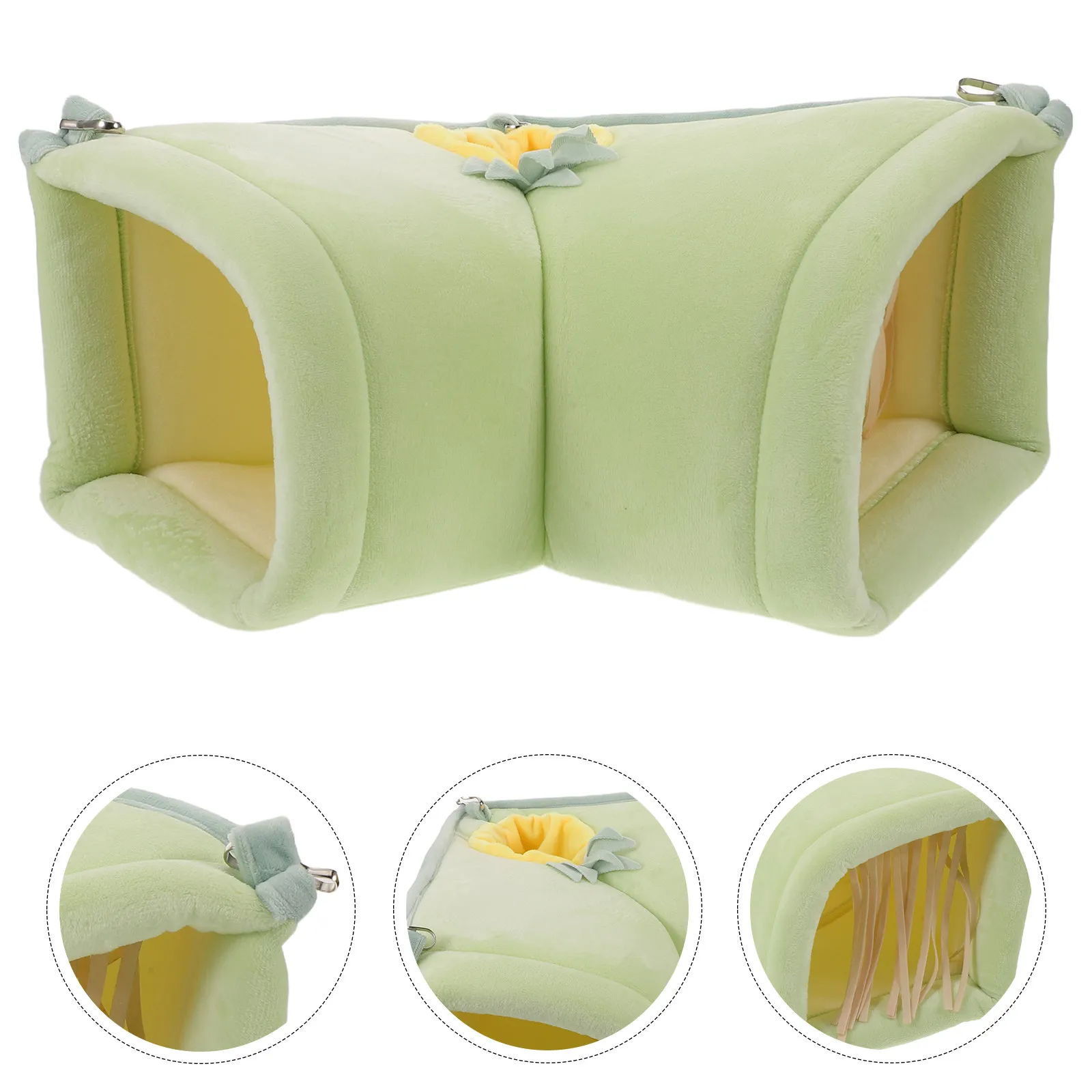 

Hammock for Pets Right Angle Corner Design Small Animal Tunnel Bed Cage Space Saver Rabbit Hamster Rat Ferret Mouse Squirrel