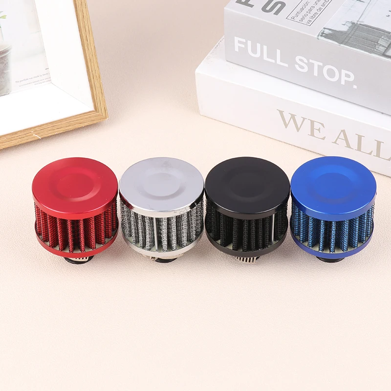 1PC Universal Interface Car Air Filters 12mm For Motorcycle Cold Air Intake High Flow Crankcase Vent Cover Mini Breather Filters