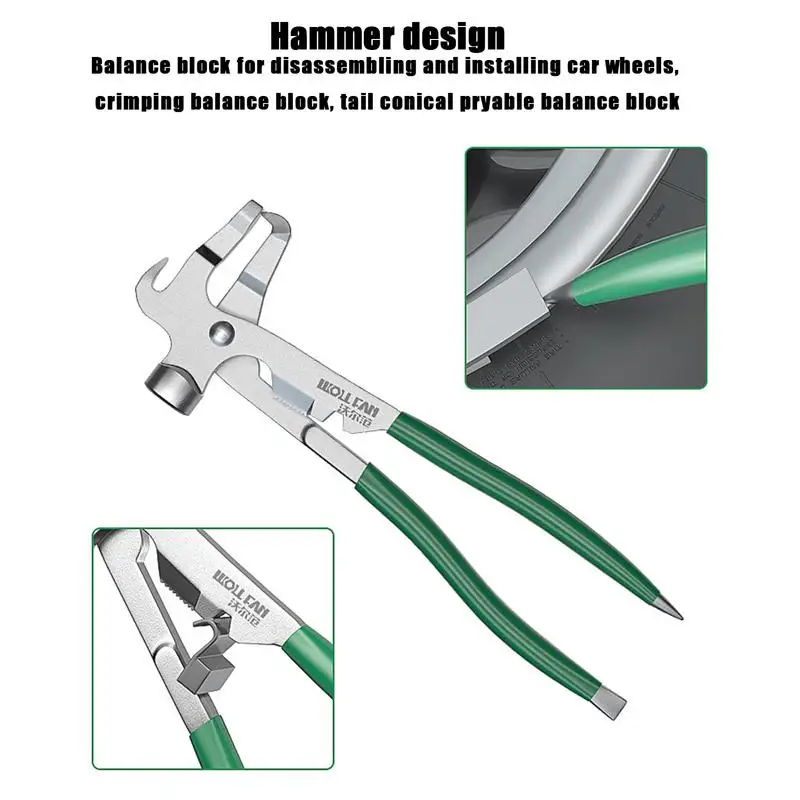 Car Tires wheel balancer Weight Plier Automobile Wheel Balancing Hammer car Wheel Weight Hammer Tool  For Tire Repair Tool