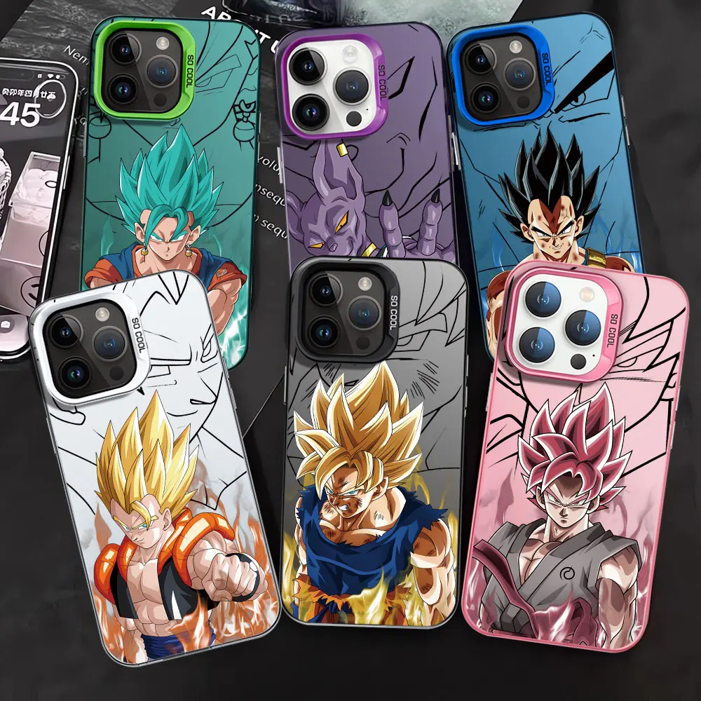 Anime Phone Case For iPhone 16 15 14 13 12 11 Pro Max X XR XSMAX 8 7 Plus D-Dragons Balls Candy Matte Shockproof Back Cover