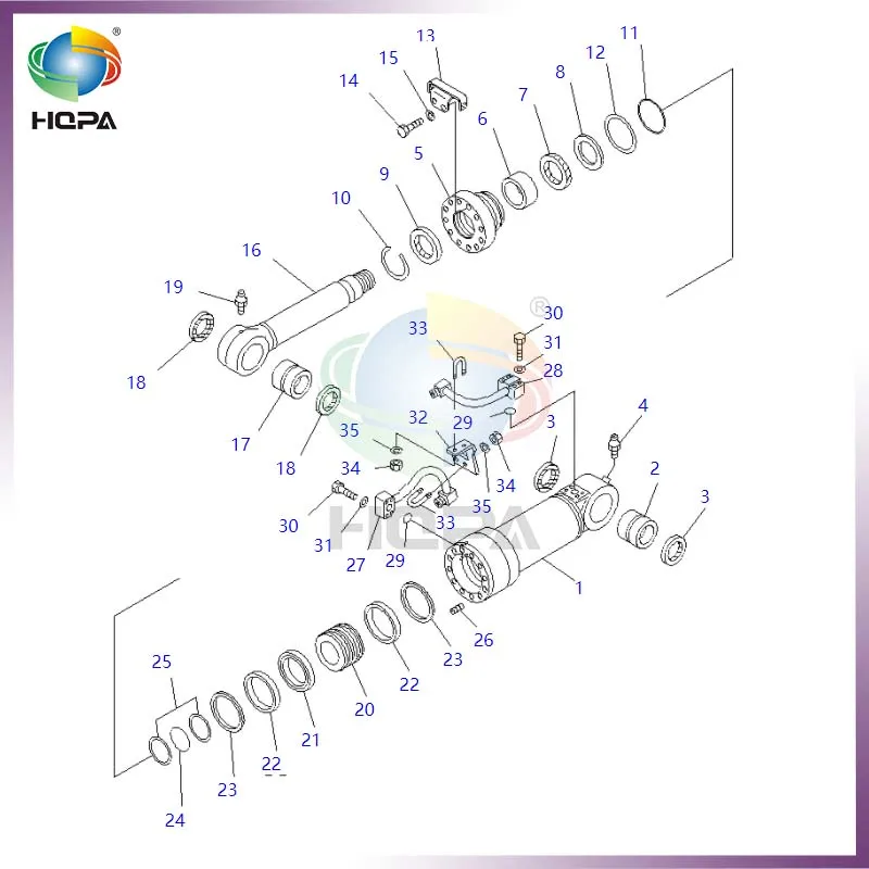 

707-99-44270 7079944270 SERVICE KIT,BLADE CYLINDER FOR KOMATSU EXCAVATOR PC100-6 PC120-6 PC120-6EO PC128US-2 PC128UU-2 PC130-7K