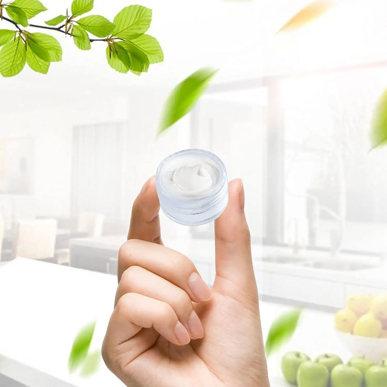 25pcs Plastic Cosmetic Containers Clear Face Cream lip balms Pots Empty Nails Powder Storage Container for Lotion Lip Balm.