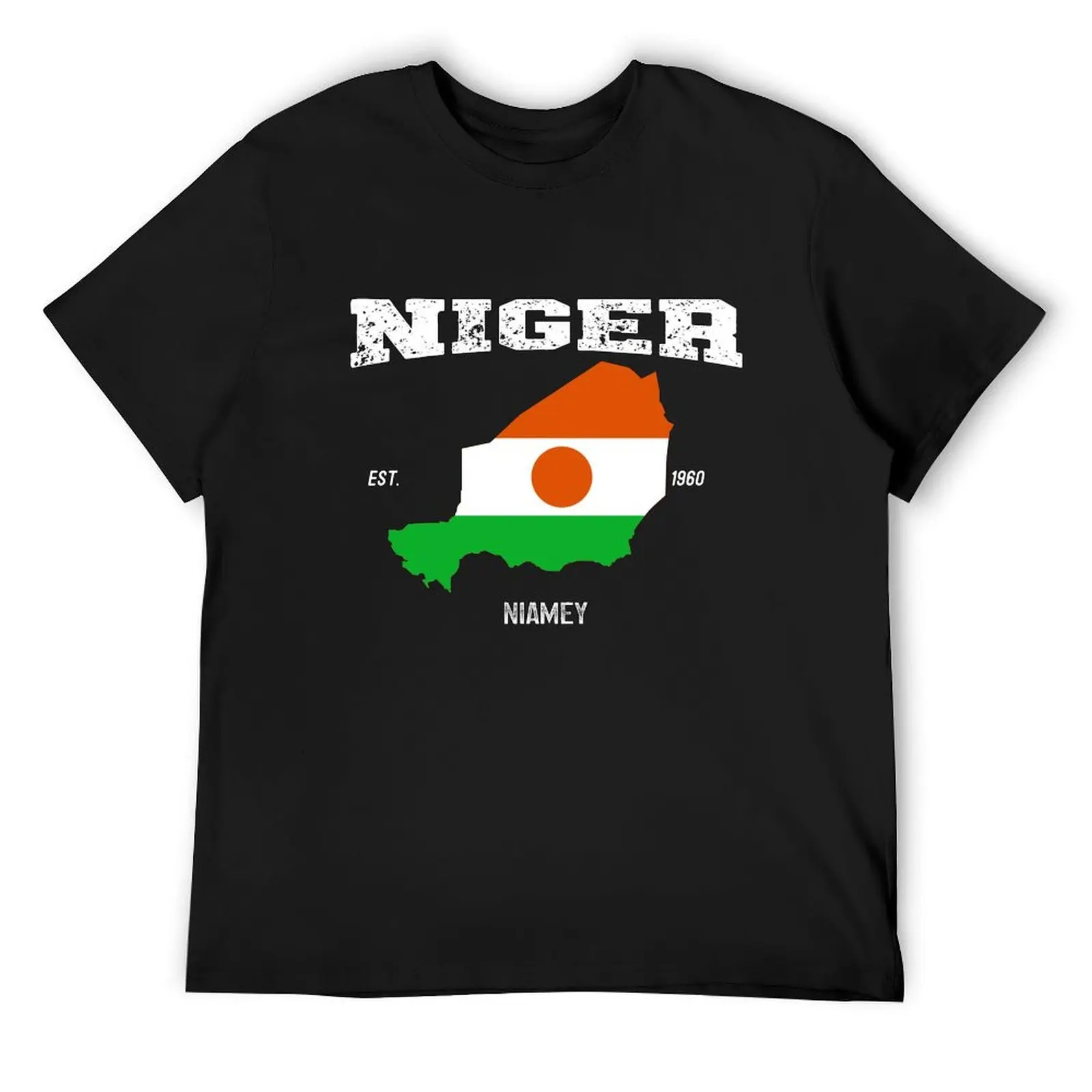 Niger Flag, Niger Map, Nigerien National Flag T-Shirt cute tops Blouse plus size clothes vintage t shirt men