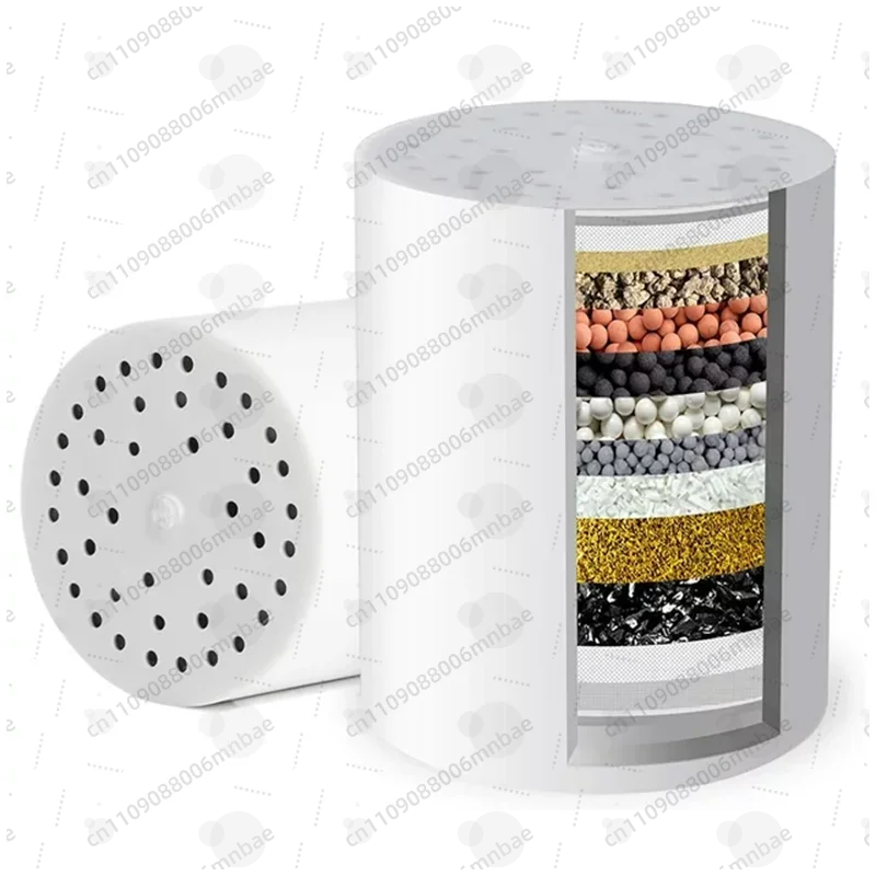 

5Pcs in a set 15 20 25 grade shower cartridge replacement hard water chlorofluoride removal water purifier cartridge