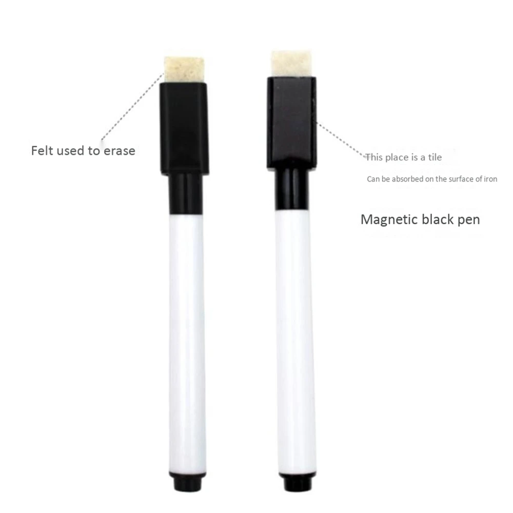 50 Pen Water Colour Whiteboard Marker Pens Dry Erase White Board Pen with Eraser Magnetic Markers Writing WaterColor Pen