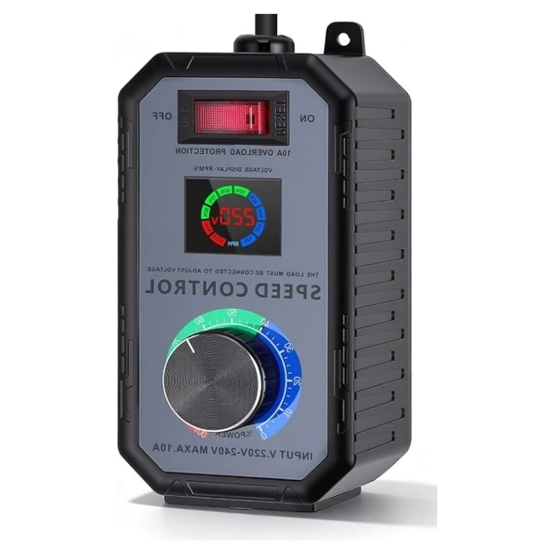 AT14 Speed Controller For 230V 4000W 10A Motor, Includes Overload Protection EU Plug For Blowers For Angle Grinder Compatibility