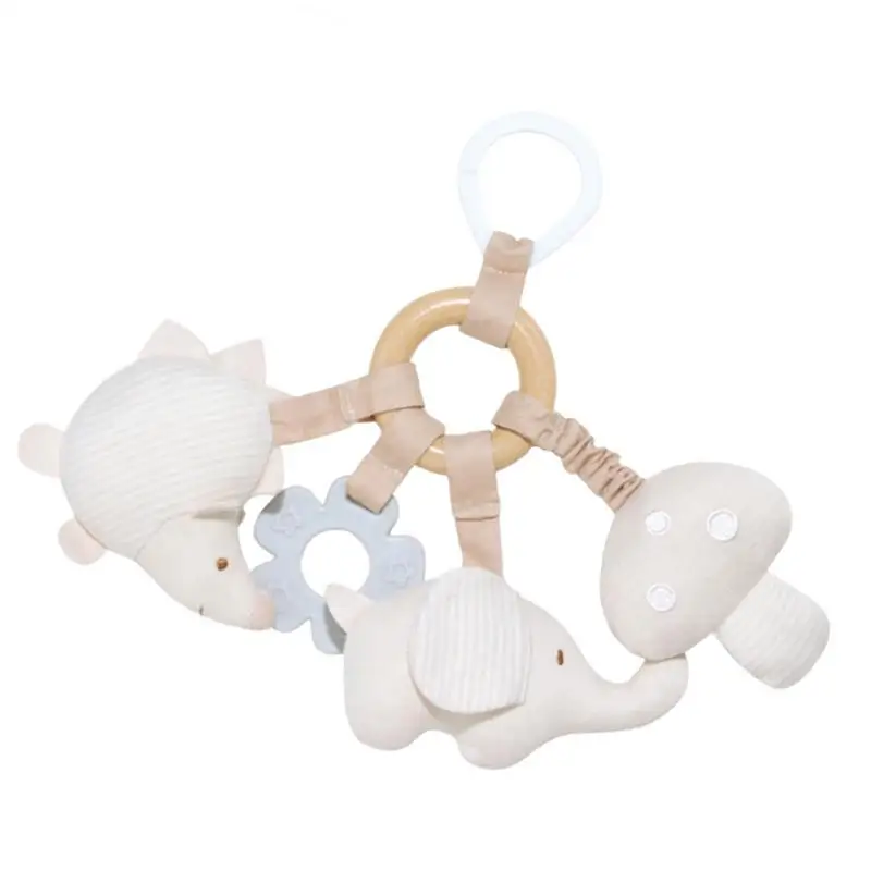 

Clip On Crib Toys Travel Crib Activity Toy Washable Stroller Rattle Pendant Plush Activity Toy Kids Comfort Toy Organic Cotton