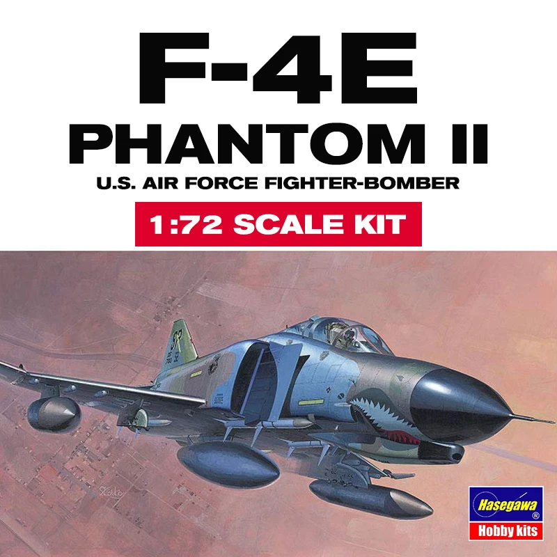 Hasegawa  Assembled Model Kit 00332 U.S. Air Force Fighter-Bomber F-4E Phantom II 1/72