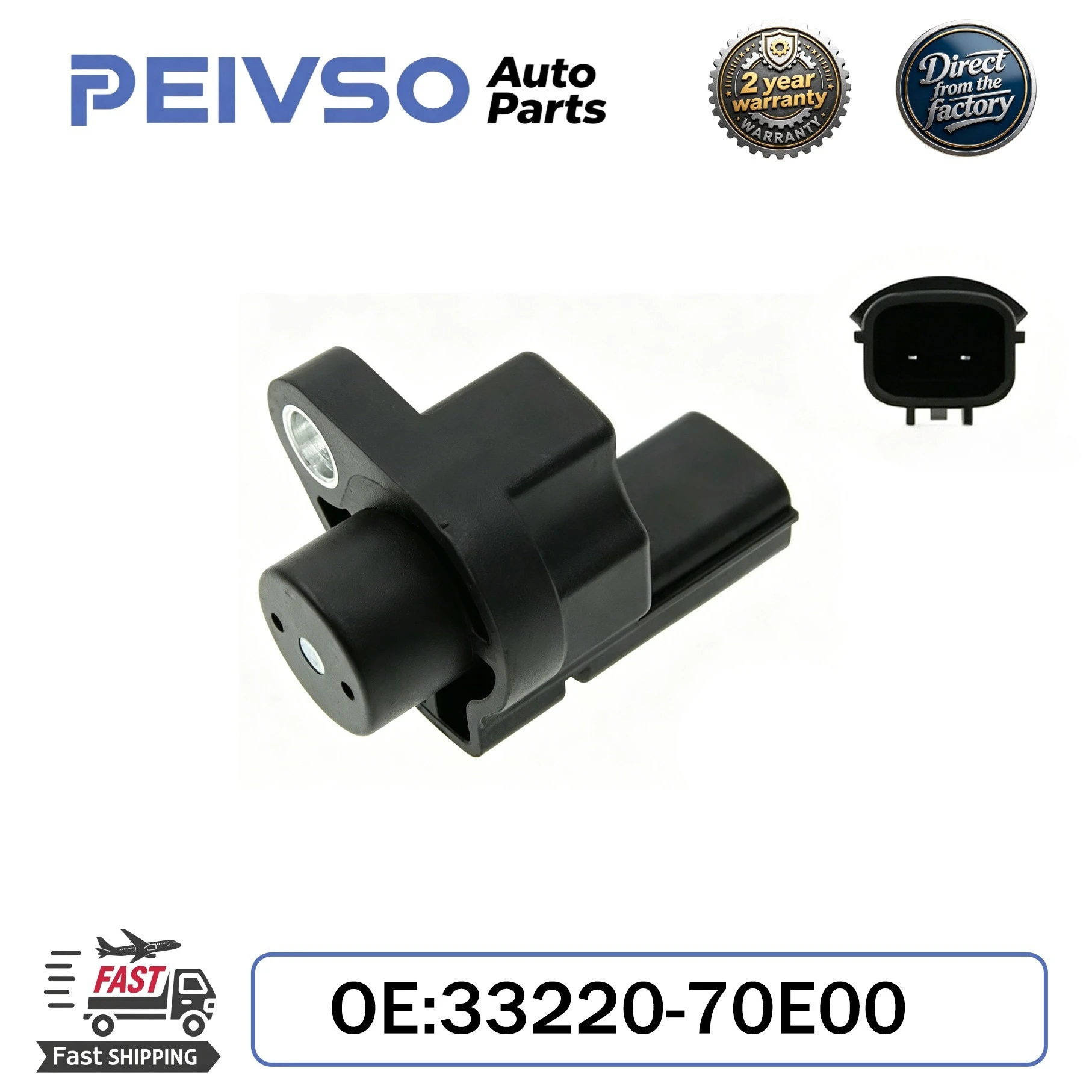 Capteur de position du vilebrequin PEIVSO 33220-70E00 pour Suzuki Baleno Esteem Swift Wagon, pour Pontiac Geo C Chevrolet J5T10771