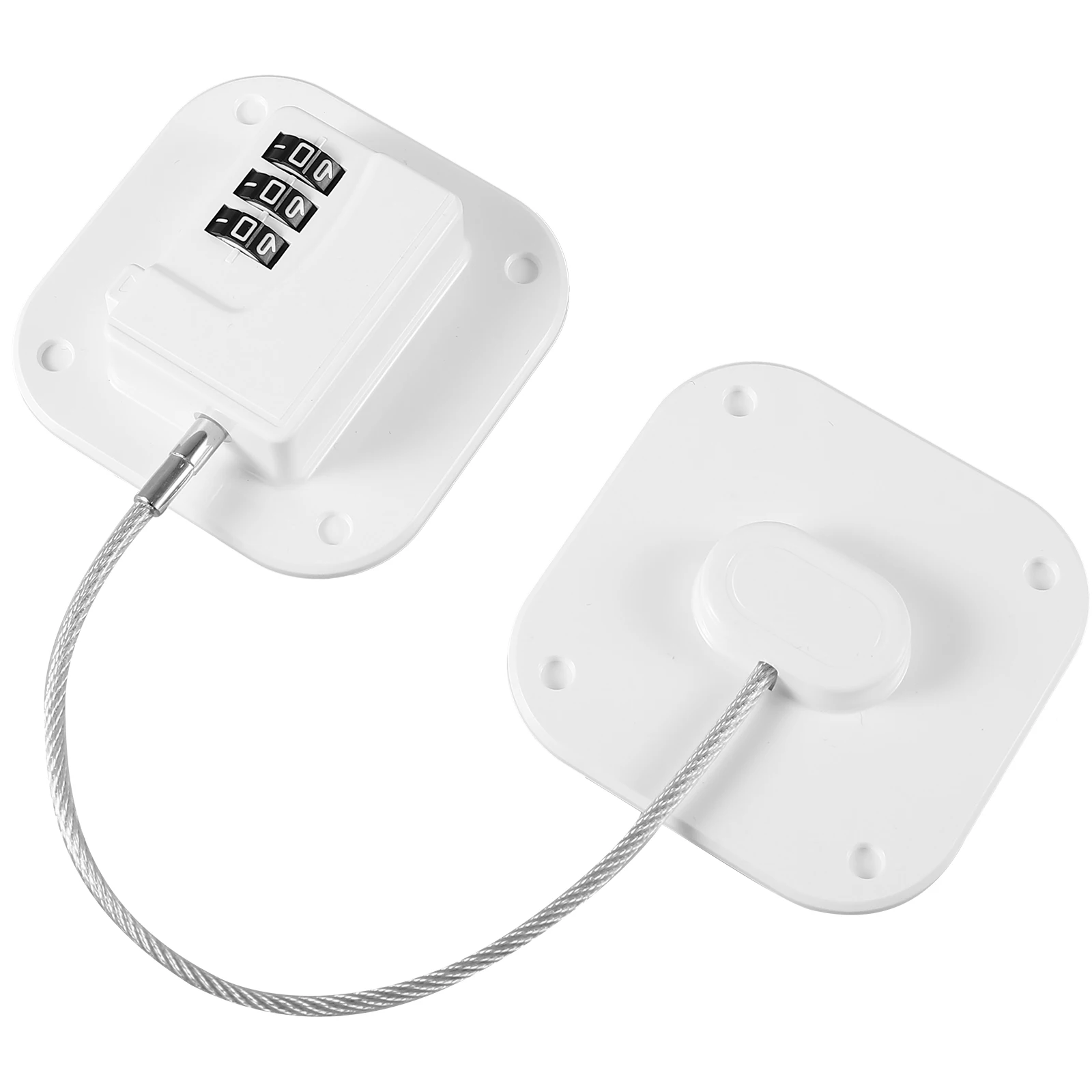 Digital Combination Lock Black Square No Drilling Locks Fridge Refrigerator Door Drawer Safety Hardware