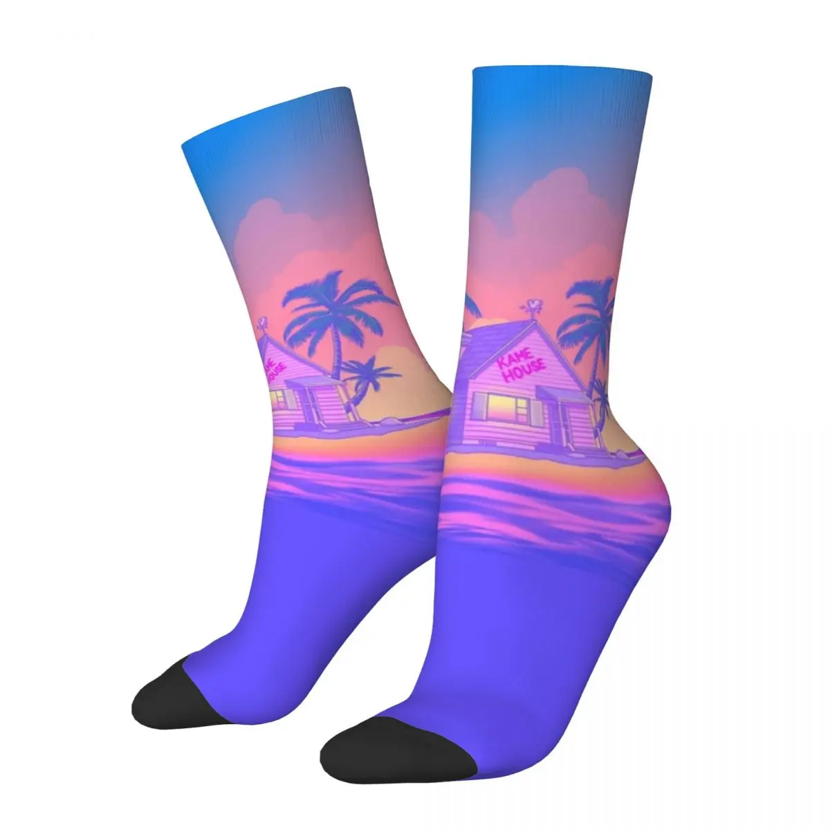 Casual Men's Socks Kame House Beach Club Merch Comfortable Japan Anime Skateboard Socks All Seasons