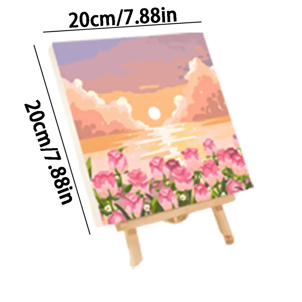 116905 Frame Painting By Numbers Kits Abstract Sunset Landscape Modern Drawing Coloring By Numbers Acrylic Paint For Home Decor