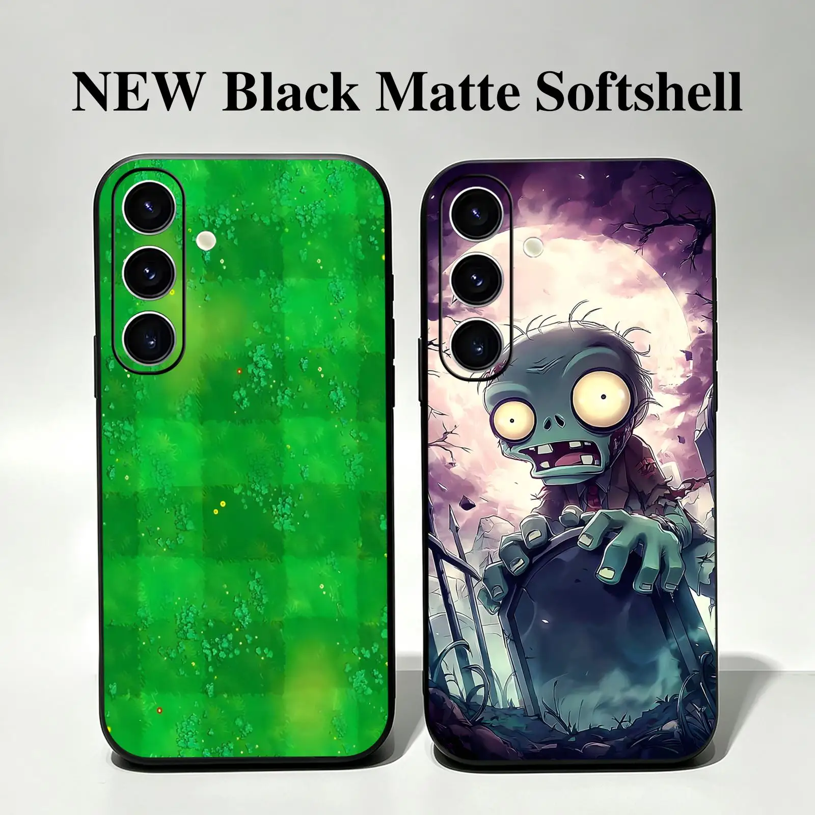 Phone Case For Samsung A57 A56 A37 A27 A17 A36 A26 A55 A35 Anti-Drop Soft Black Case HOT game P-Plants vs. Z-Zombies cool - view 2