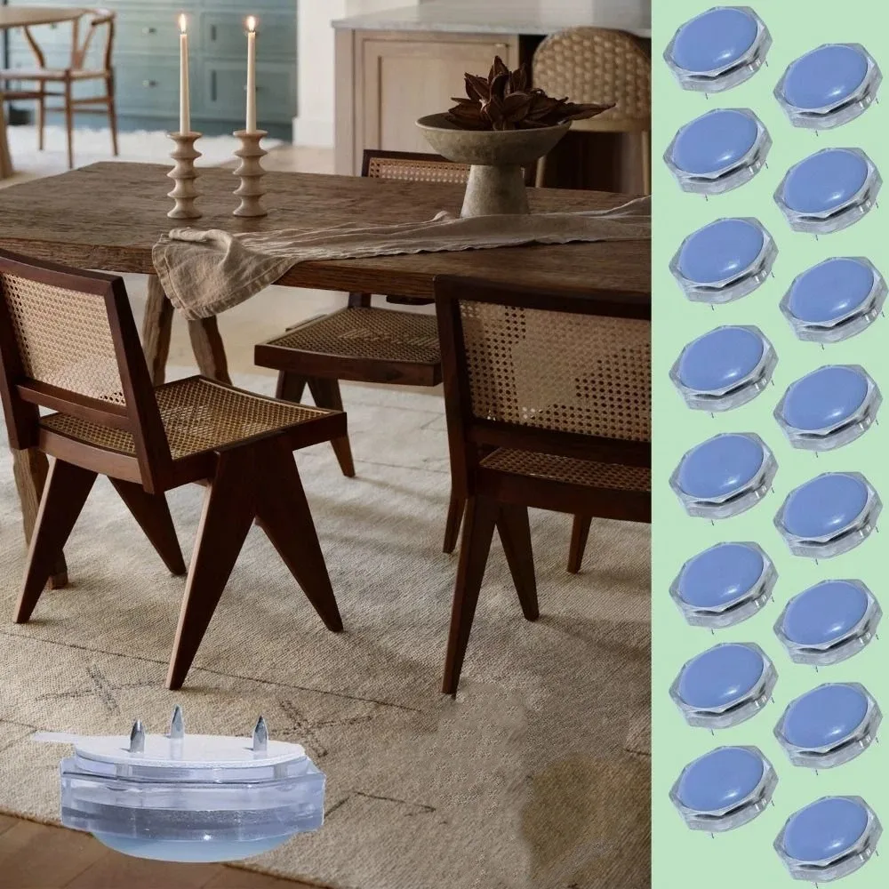 8pcs/box Fluorine Coated Chair Leg Slides Smooth Moving Anti-Shedding Furniture Foot Pads Non-Scratch Premium Crafted