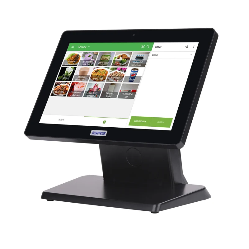 12Inch Single Screen Cashier Machine Android System POS Machine With 80mm Thermal Receipt Printer Barcod Scanner And Cash Box