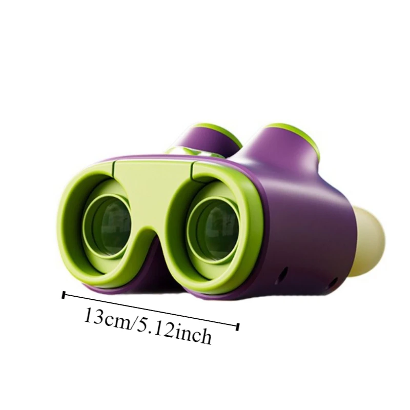 Plastic Children Binoculars Toy HD Magnifier High Magnification Portable Magnification Toy Science Exploration Cartoon