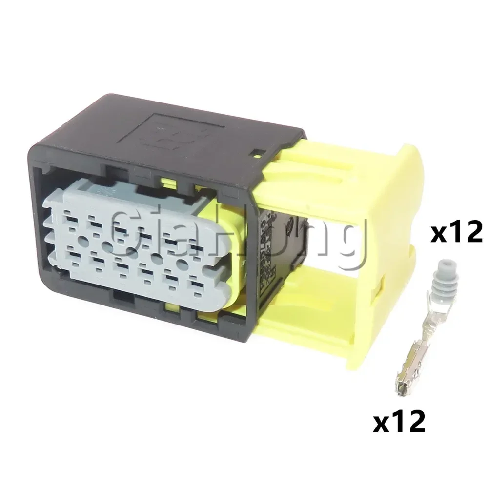 1 Set 12 Ways AC Assembly Automobile Waterproof Adaptor Auto Sealed Plug 2-1703639-1 Car Urea Pump Wire Cable Socket