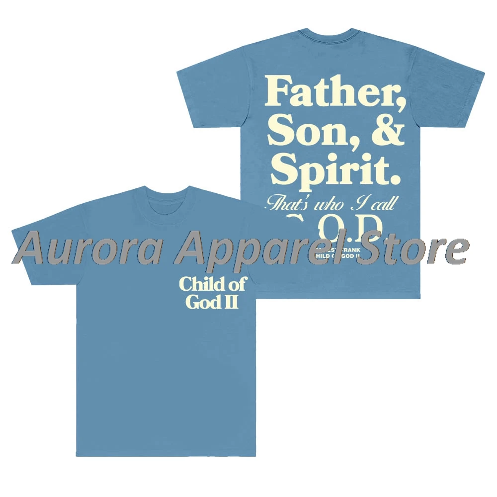 فورست فرانك الأب الابن والروح ميرش تي شيرت الشارع الشهير تأثيري النساء الرجال موضة Crewneck قصيرة الأكمام المحملة #1