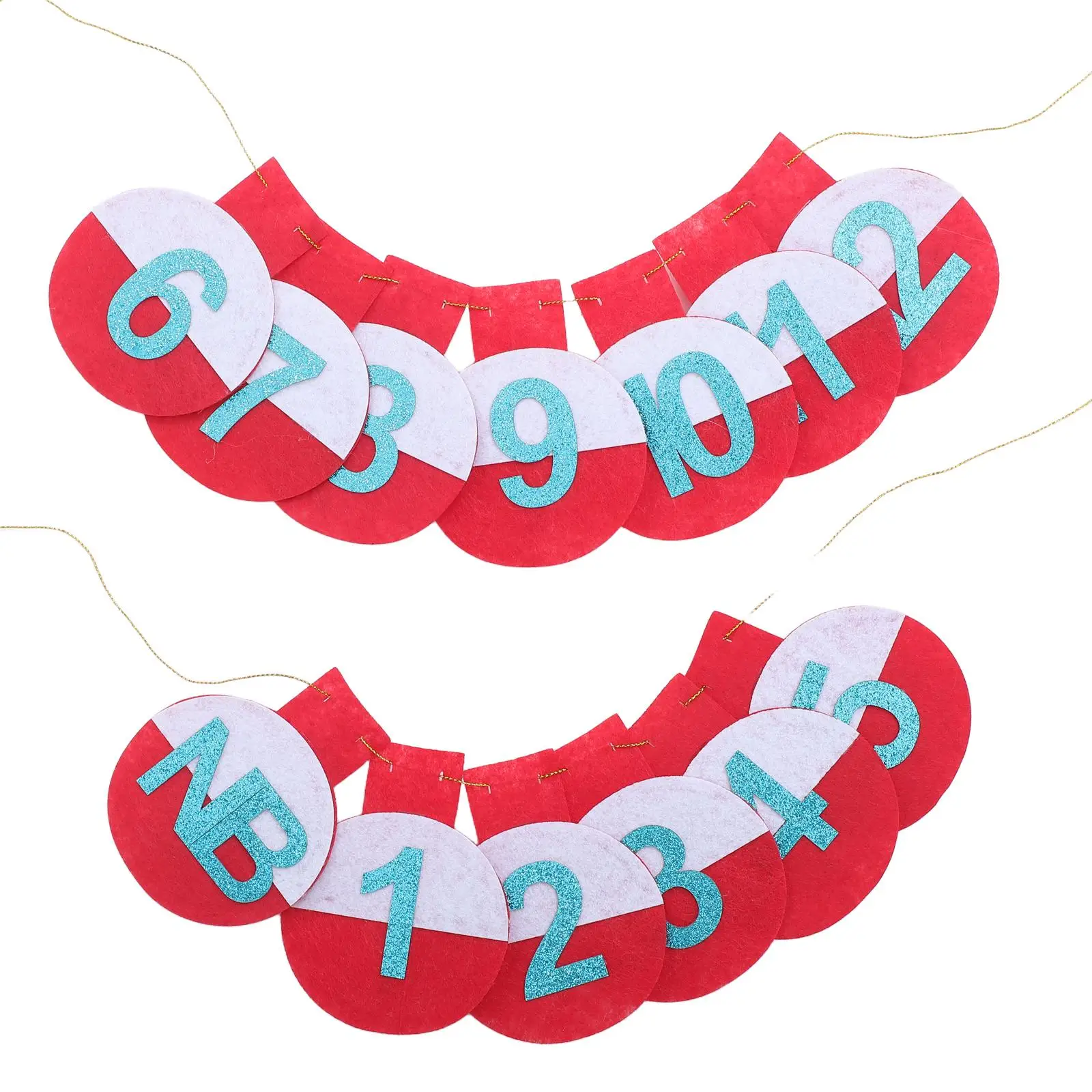 

Digital Clamps Pull Flag Garland Birthday Party Banner Number Decorations Wall Window Tree Door Indoor Outdoor Festive DIY
