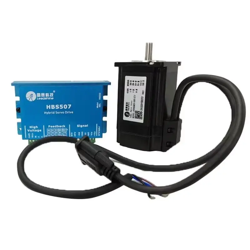 Leisai NEMA23 Hybrid Servo Kit UVW Three-Phase Closed-Loop Motor HBS507 Engraving Machine 2NM Motor