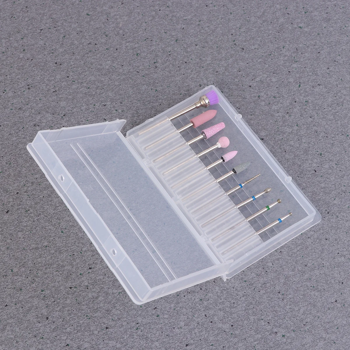 

Набор фрезерных насадок из вольфрамового сплава для маникюра натуральных и искусственных ногтей, с футляром для хранения, для создания дизайна ногтей своими руками