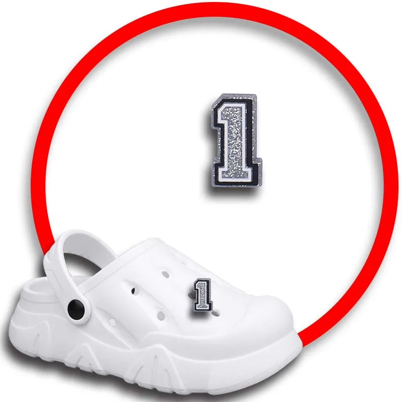 Number Crocs Shoe Charms for Women and Men, Clogs Pins, Shoes Decorações, Acessório, Crachás, Meninos, Meninas, Crianças