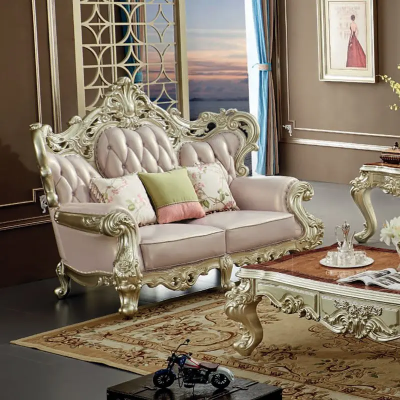 For Wood Home Furniture Sofa Set Cheap Modern Real Wood Living Room Luxury Sofas European Style Living Room Modular Couch Corner