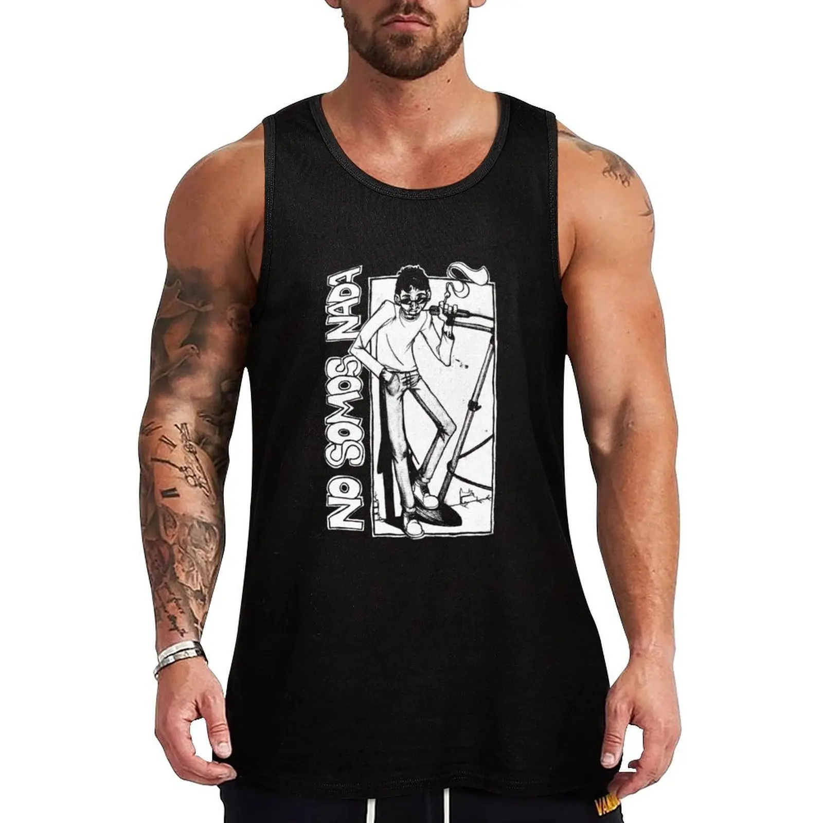 Evaristo We Stop, We Are Nothing Tank Top Loose Fit Casual Tank Top Breathable Daily Shirt