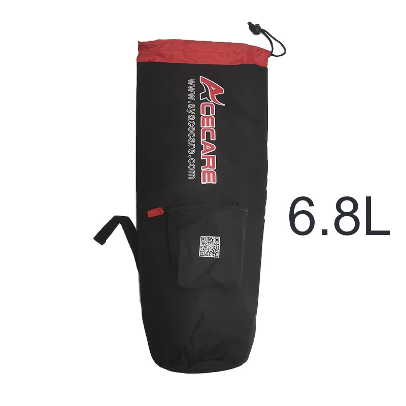 Acecare Fibra de Carbono Cilindro Mochila Hpa Tanque Case Protetor Bolsa de Mergulho de Compressão 6.8l