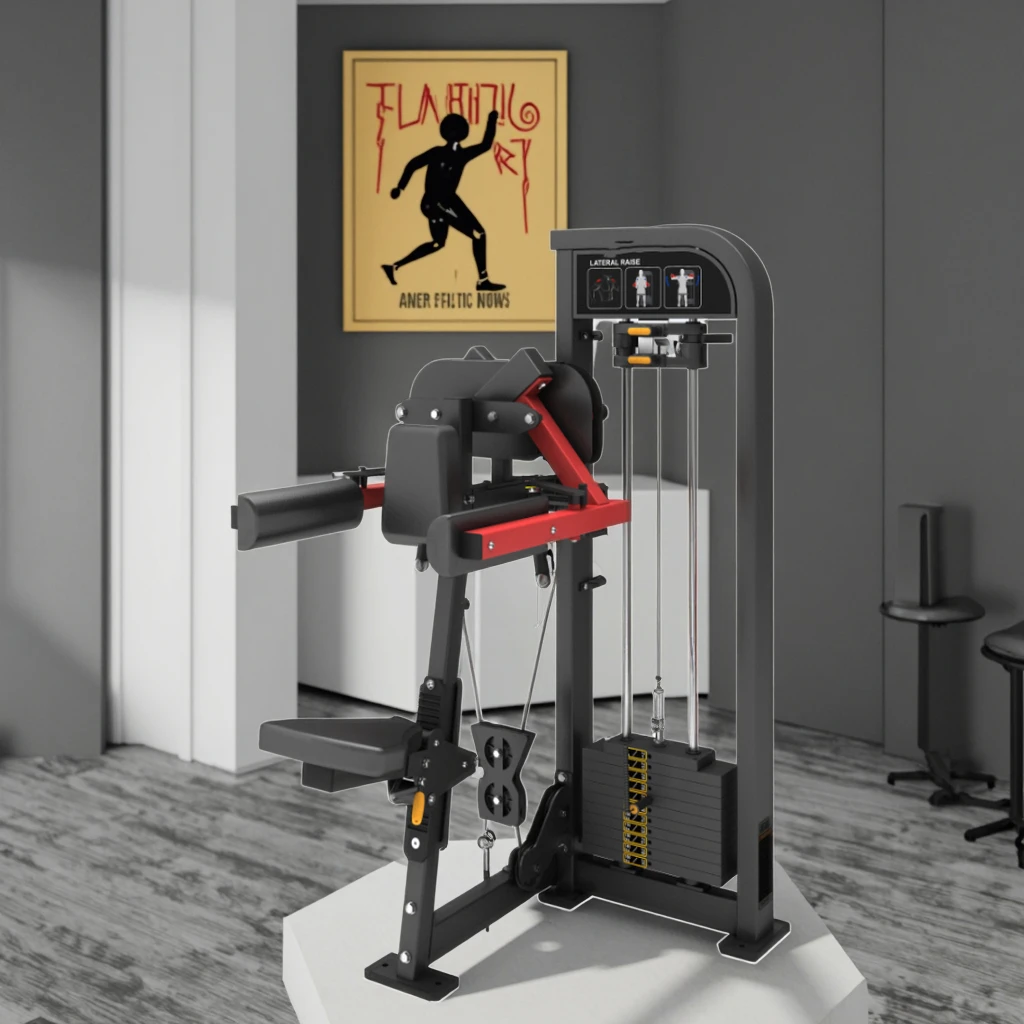 Kommerzielle Fitnessgeräte, Pin-Last-Auswahl, Maschinen zur seitlichen Erhöhung der sitzenden Schulterseiten