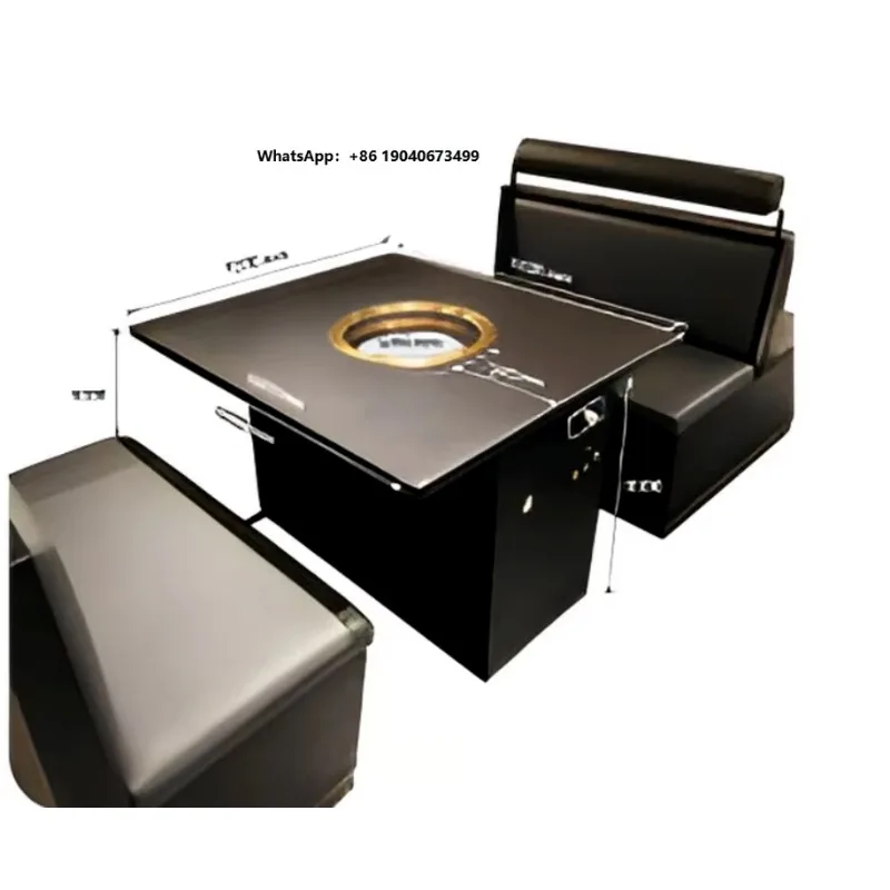 Commercial Multi-function Smokeless BBQ Grill Table, Built-in Self Purifying Barbecue Table for Catering XH