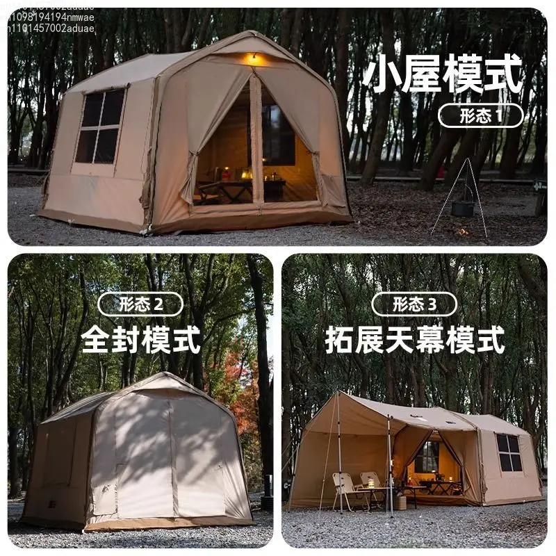 Outdoor Fully Automatic House Type Inflatable Camping Tent Windproof, Rainproof, Breathable Camping Inflatable Quick Setup