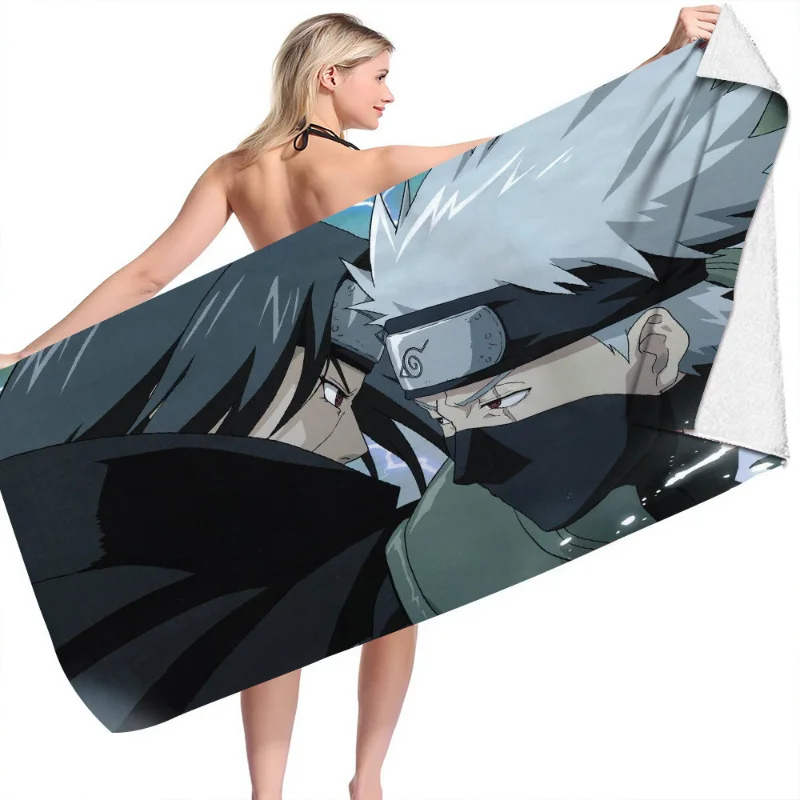Naruto asciugamano da bagno in microfibra sport asciugamano Super assorbente ad asciugatura rapida uomo donna morbido leggero palestra nuoto Yoga telo mare