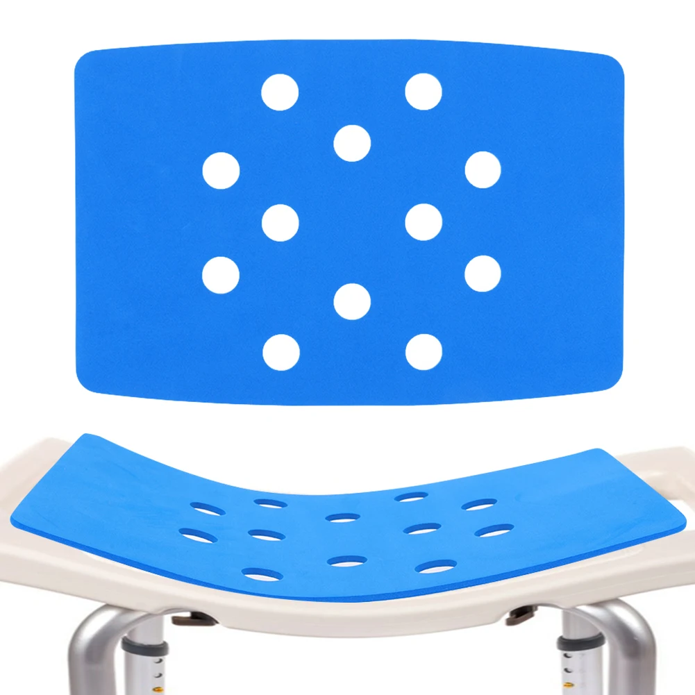 Shower Chair Pad Bath Seat Cushion Non Slip Bath Chair Pad with Adhesive Backing Shower Seat Mat for Elderly