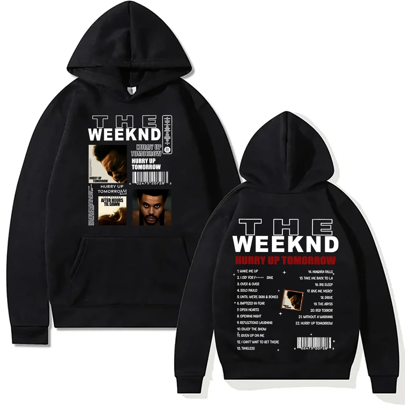 

TheWeeknd New Print Hoodies He Weeknd Album Hurry Up Tomorrow Sweatshirt Hip Hop Rock Pullovers Autumn/Winter Unisex Streetwear