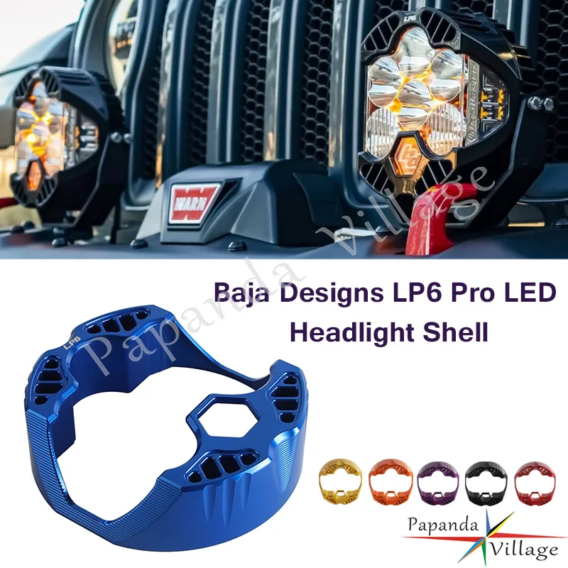 Baja LP6 Light Headlight Shell CNC Aluminium For Harley FLFB FLFBS FLSL FXBB FXBR FXBRS FXDRS FXFB FXFBS FXLR FXLRS 18-24
