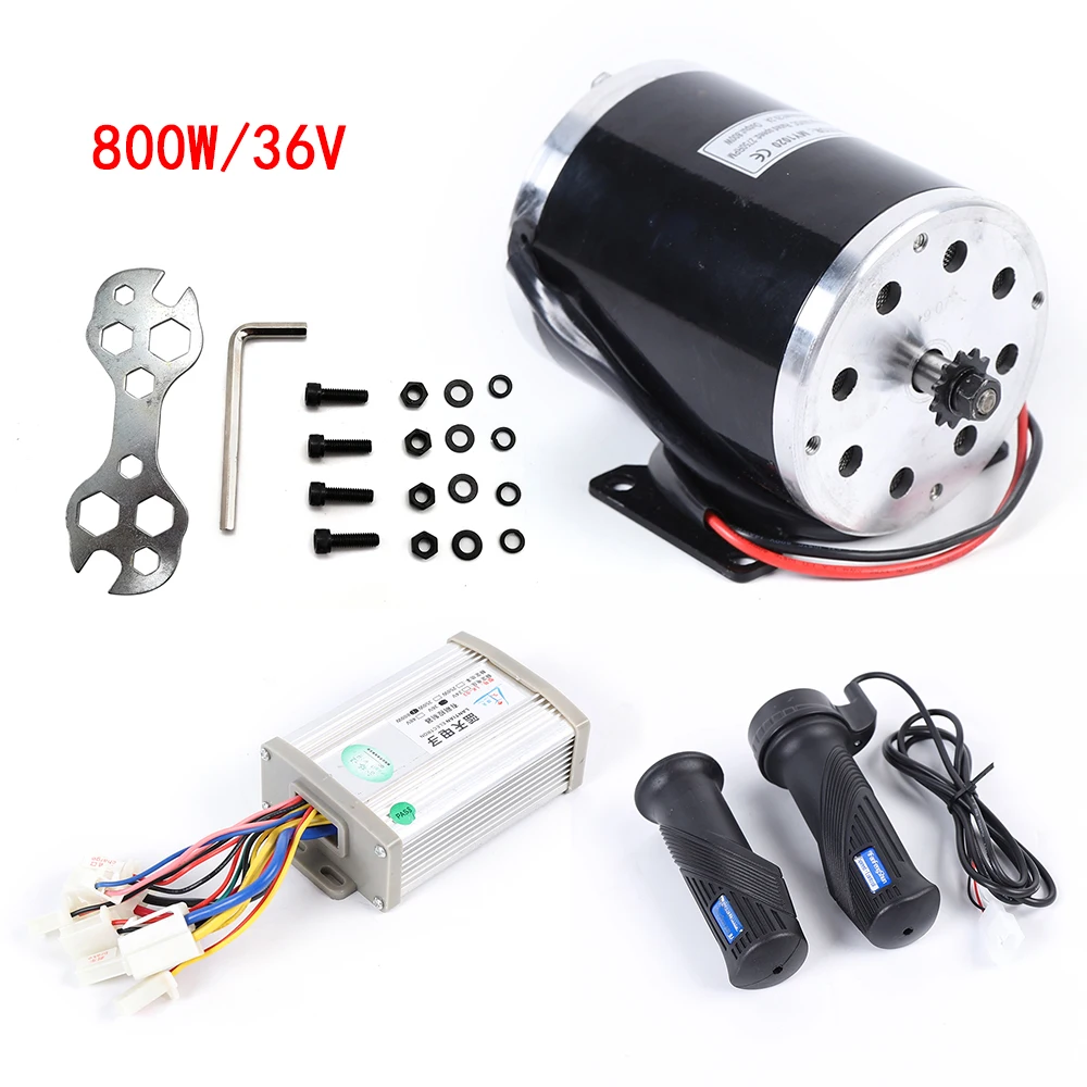 Control Unit 800W 36V Electric Scooter Brush Motor Controller Throttle Grip 2750 Rpm