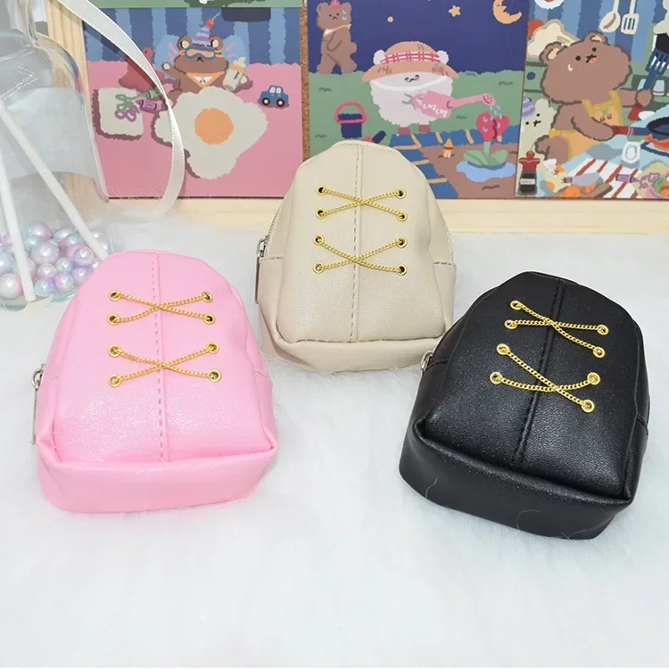 20CM 1/6 BJD Doll Backpack Accessories Exquisite Mini Bag Plaid Sweater Hat For Plush EXO Korean Doll Gifts Doll Mini Accessorie