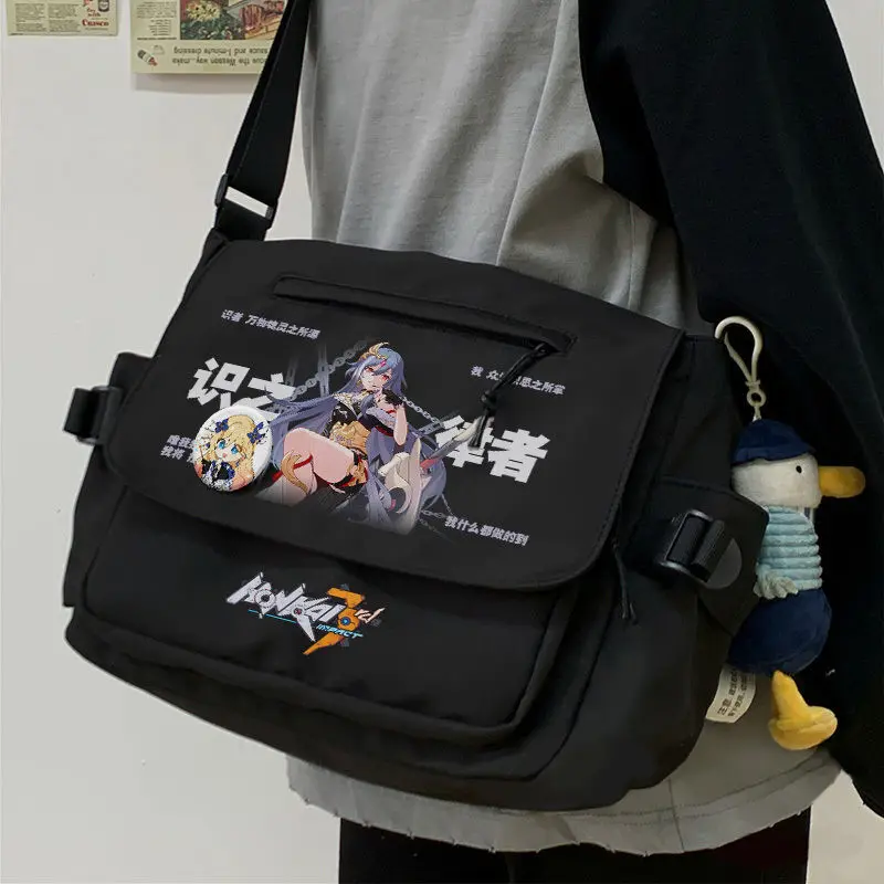Game Honkai Impact 3 Shoulder Cute Girls Large Capacity Class Tutoring Daily Commuting Crossbody Bag High Appearance Anime