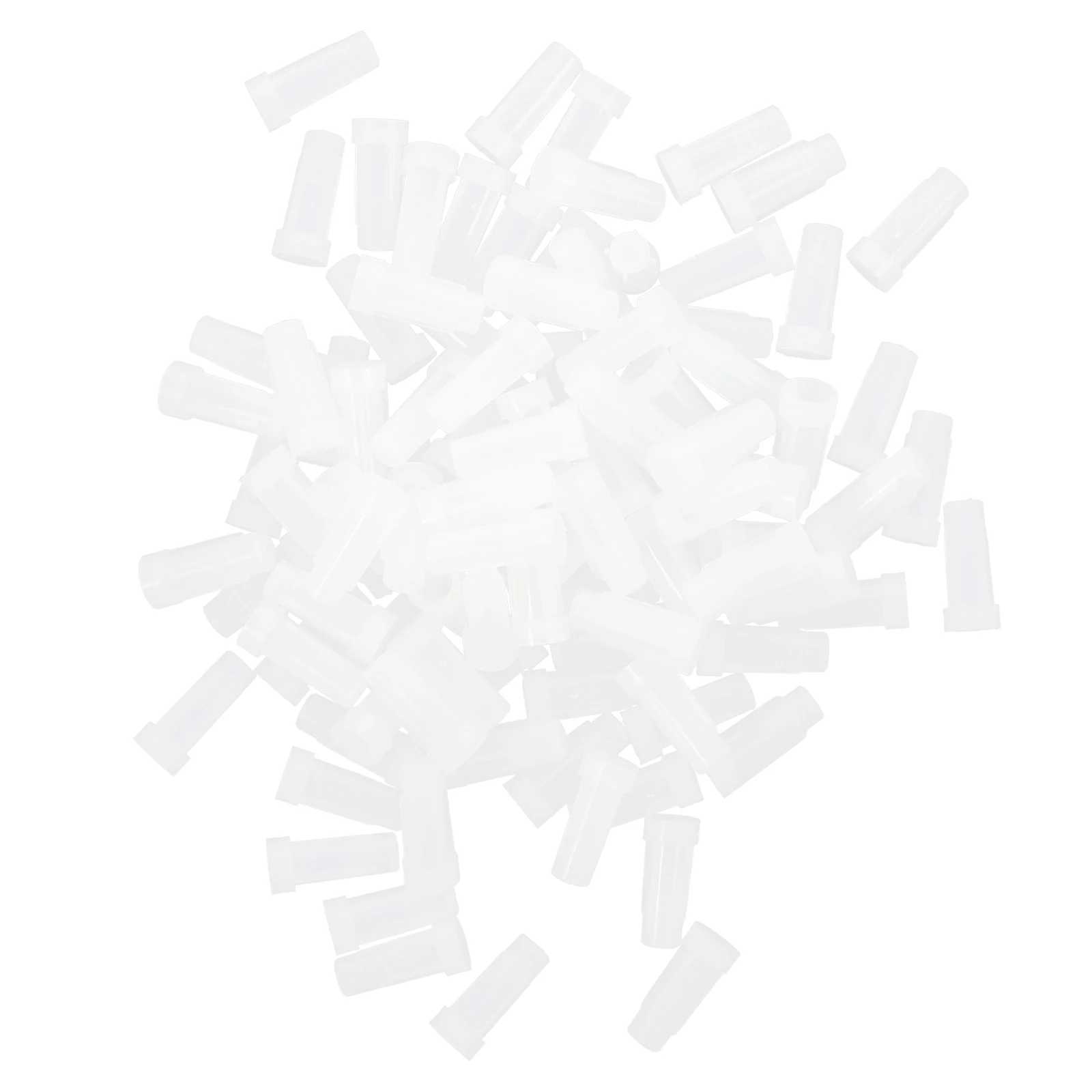 

200 Pcs Syringe Sealing Cap Anti-leak Injector Caps Convenient Needle Craft and Industrial Use Luer Lock Pp Reusable
