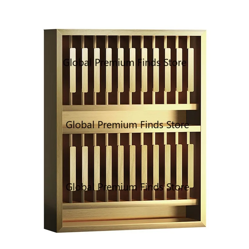 Stainless Steel Wall Hanging Cabinet Salon Hair Dye Oil Treatment Storage Display Rack