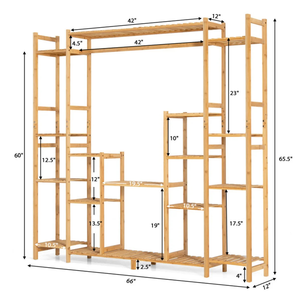 Plant Stand Indoor Plant Shelf Outdoor Wood Plant Rack for Multiple Plants Ladder Plant Holder for Living Room Decor Gardening