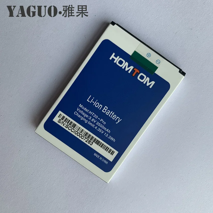 

100% Original Full 3500mAh HOMTOM HT20 HT 20 Replacement Li-ion Phone Battery Batterie Bateria HT20 Pro HT20-Pro Smart Phone